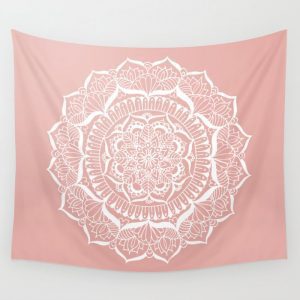 Rose Gold Tapestry Dorm Room Must-Haves