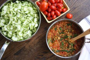 lentil marinara fall food