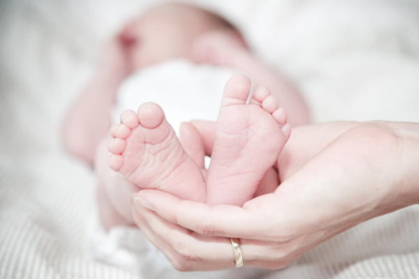 newborn baby feet