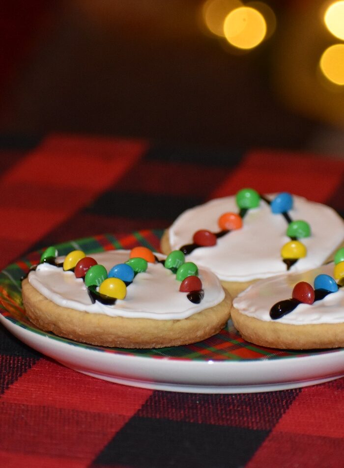 christmas light cookie