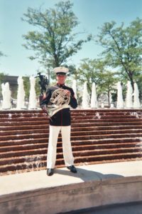 military band member in service uniform