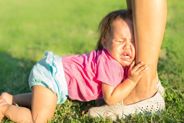 baby throwing a fit