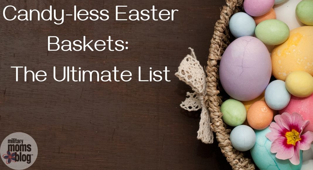 Candy-less Easter Baskets: The Ultimate List with basket of eggs