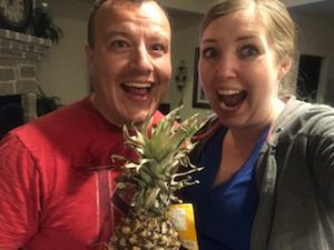 Surprise about a pineapple