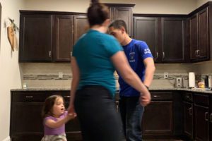 dancing in the kitchen