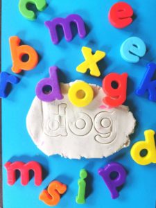 Playdough Magnet Spelling 