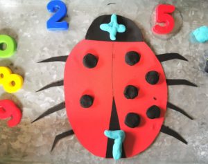 Play Dough ladybug addition