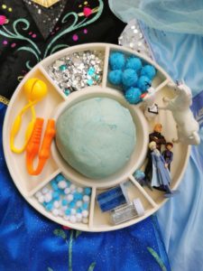 Frozen Themed Play Dough Invitation To Play