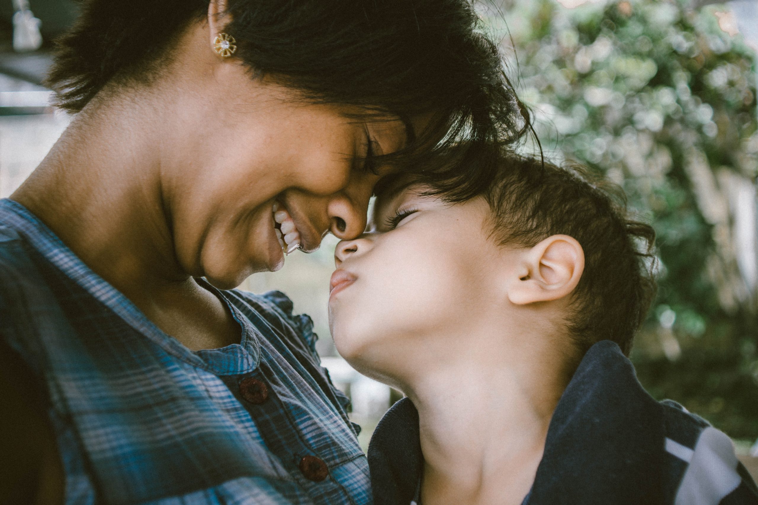 mother and son love