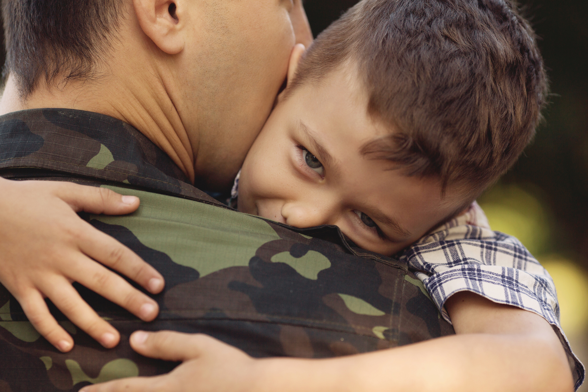 military father and son