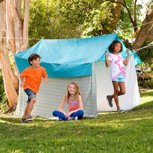 make your own campsite with kids