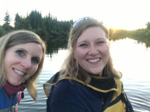 floating on the Chena river during the Summer Solstice in Alaska