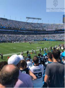 sports event from the stands