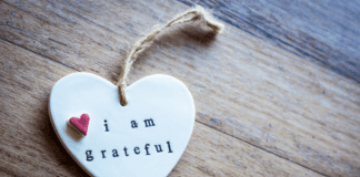The Glad Game: Choosing Thankfulness in 2020 I am grateful heart on wood