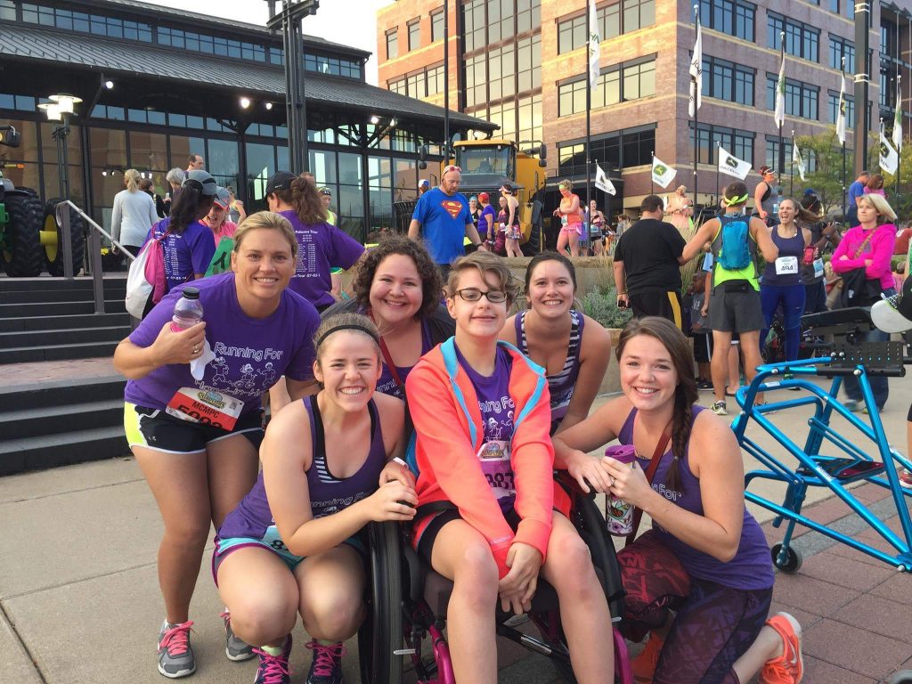 group of participants of all abilities at a marathon