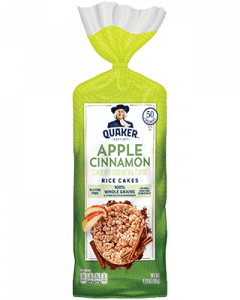 Quaker apple cinnamon rice cake