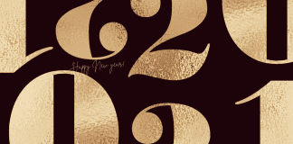 Saying Goodbye to New Year’s Resolutions in 2021 gold 2021 on black background