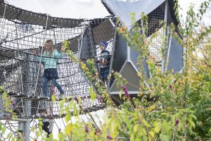 web playground with kids playing