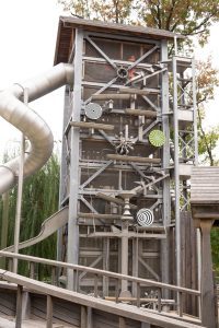 giant playground with slide