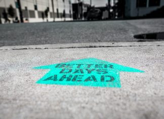 In Defense Of Positivity: Do You Really Want To Hear The Honesty? positive arrow on road that reads better days ahead