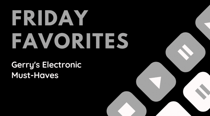 Friday Favorites Gerry's Electronic Must-Haves with grey and white keys