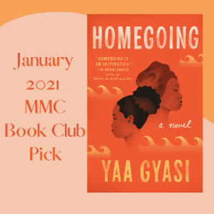 home going by Yaa Gyasi on orange background