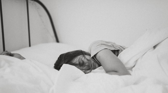 woman in bed sleeping