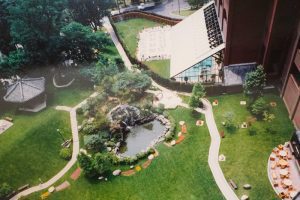 View of garden and pool