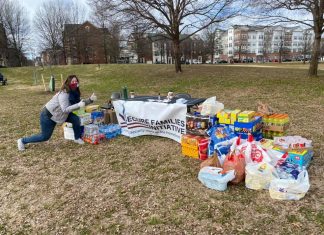 SFI Day of Service, collecting food for law enforcement impacted by the capital attacks on January 6, 2021