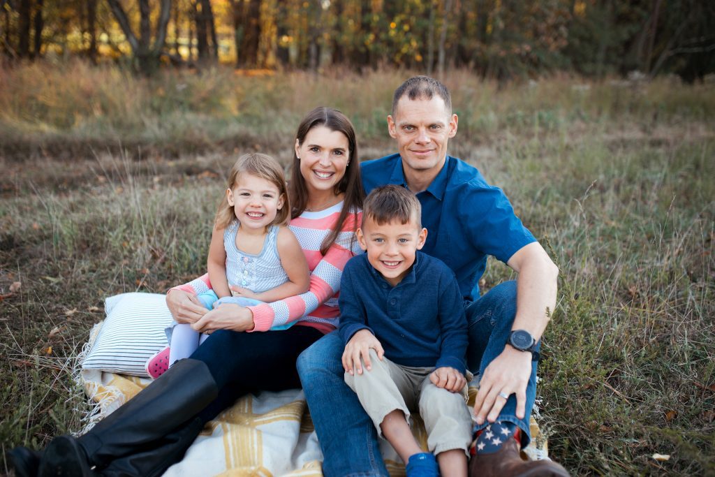 Louise Valentine and her family