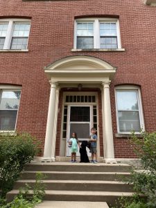 A photo of the author's new house in their new duty station.