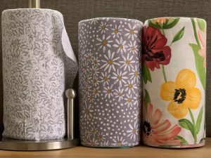 reusable paper towels in different patterns