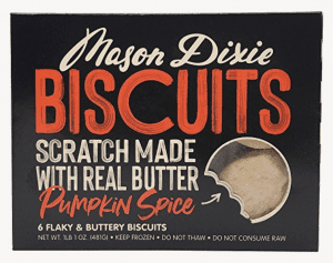 Mason Dixie pumpkin spice biscuits