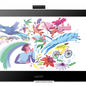 Wacom touchscreen drawing tablet