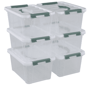 plastic storage bins