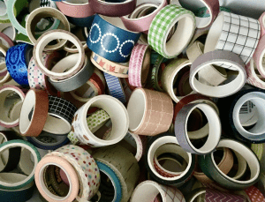 assorted washi tapes