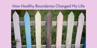 How Healthy Boundaries Changed My Life multicolored fence with "How Healthy Boundaries Changed My Life" and MMC logo