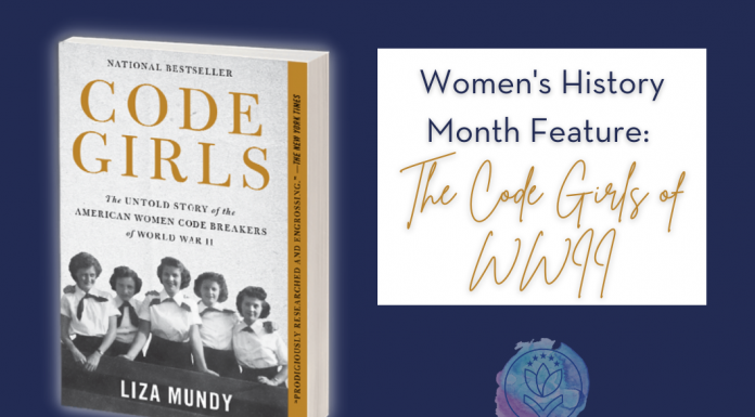 Code Girls book with "The Code Girls of WWII" in text and MMC logo