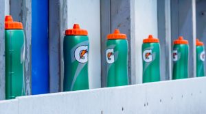 green Gatorade bottles