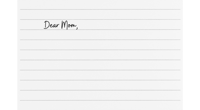 Soldier's letter to his mom.