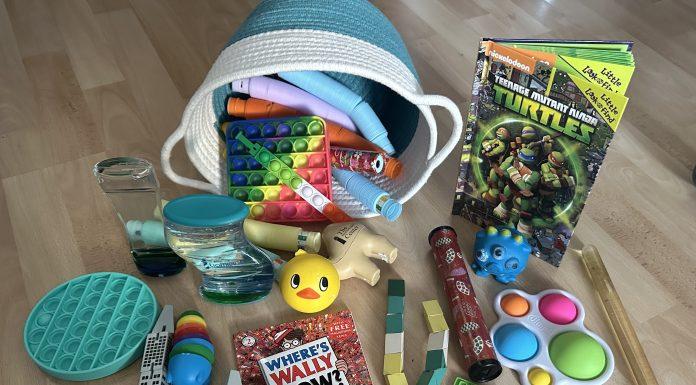 Examples of toys to put in your family coping kit