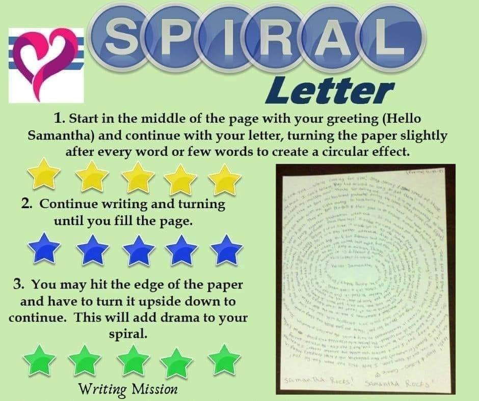 Spur Letterforms Example Writing to your Trainee
