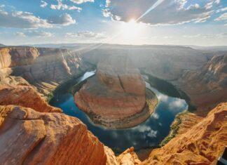 Road Trip Guide to Northern Arizona Horseshoe Bend in Northern Arizona at sunset
