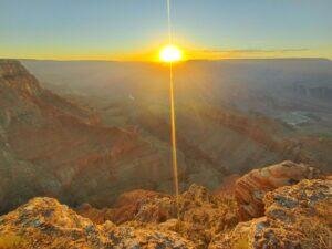 sunset over the Grand Canyon in Northern Arizona