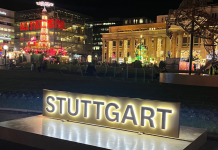Downtown Stuttgart during annual Christmas market