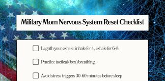 How Military Life Quietly Rewires the Nervous System A Military Mom's Nervous system Reset Checklist