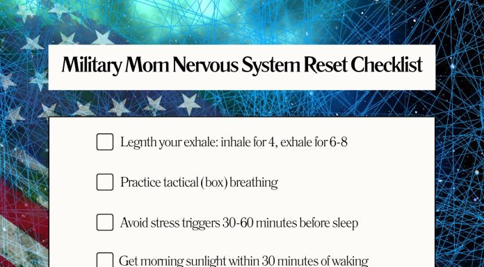 A Military Mom's Nervous system Reset Checklist