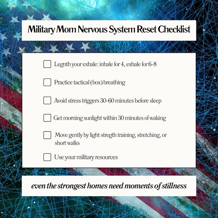 Military Mom Nervous System Reset A Military Mom's Nervous system Reset Checklist