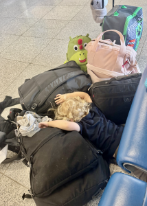 There is an unspoken understanding that everyone is simply trying to get through the same long travel day together.