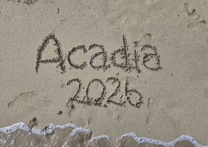 Acadia 2026 drawn in the sand
